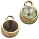 DQ Metal setting / charm for SS39 Chaton Antique bronze